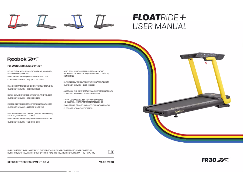 Página 1 del manual Manual de usuario Reebok Floatride+ FR30