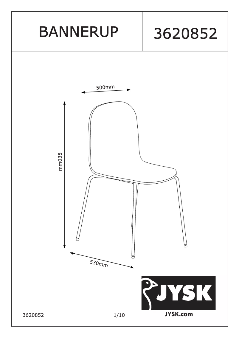 Image de la première page du manuel de l'appareil Bannerup