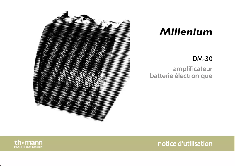 Page 1 de la notice Manuel utilisateur Millenium DM-30