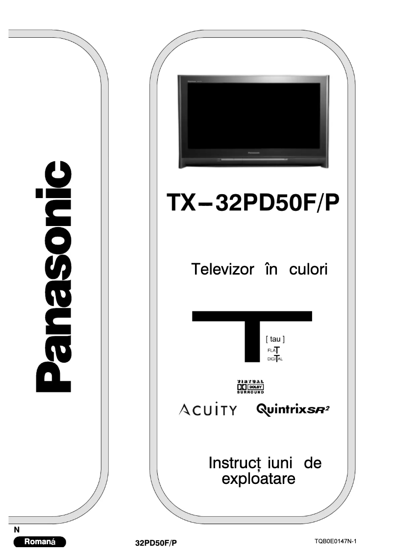 Image de la première page du manuel de l'appareil TX-32PD50FP