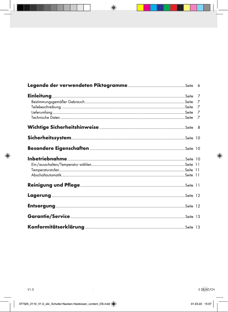 Page n°1 - Manuel utilisateur SilverCrest SSHK 100 E5