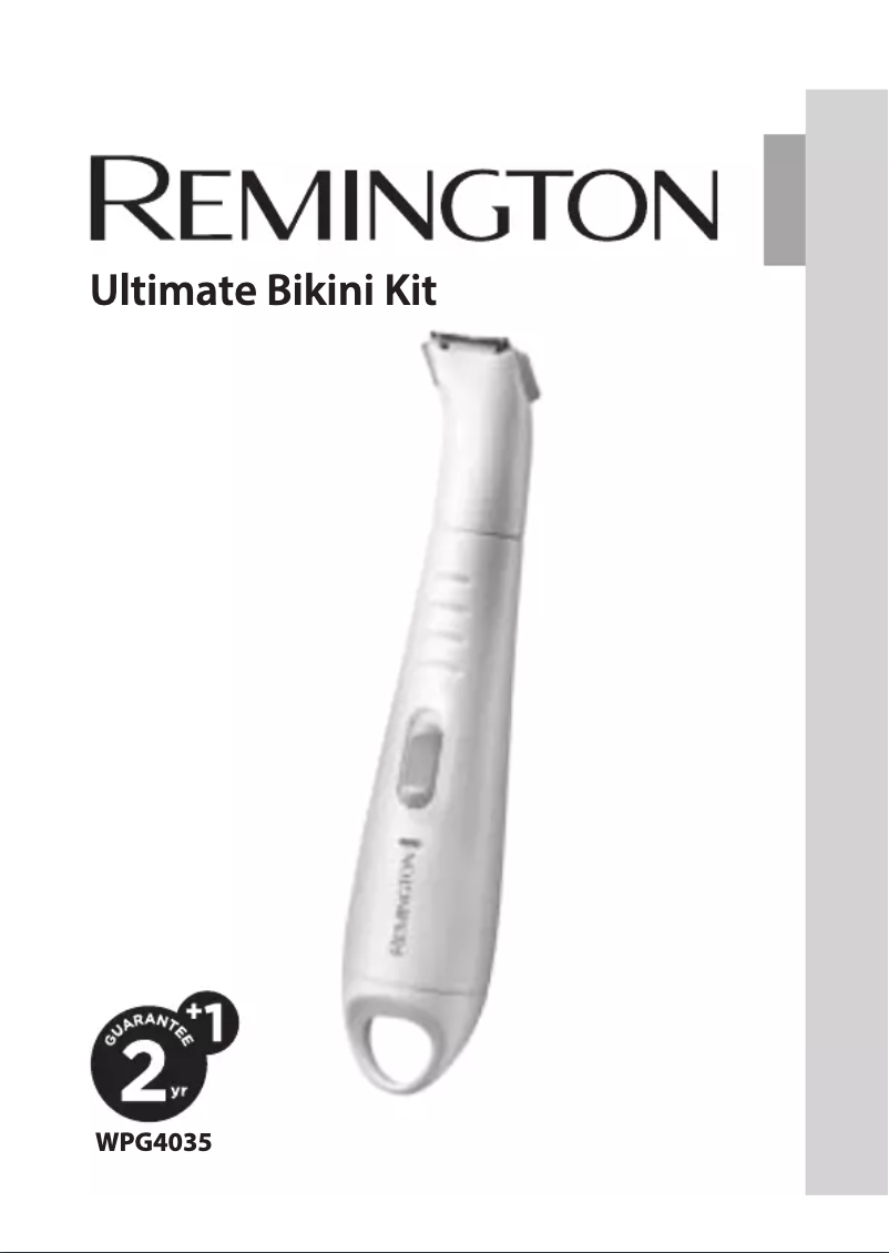 Page 1 de la notice Manuel utilisateur Remington Ultimate Bikini Kit WPG4035
