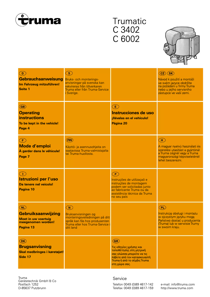 Página 1 del manual Manual de usuario Trumatic C 6002