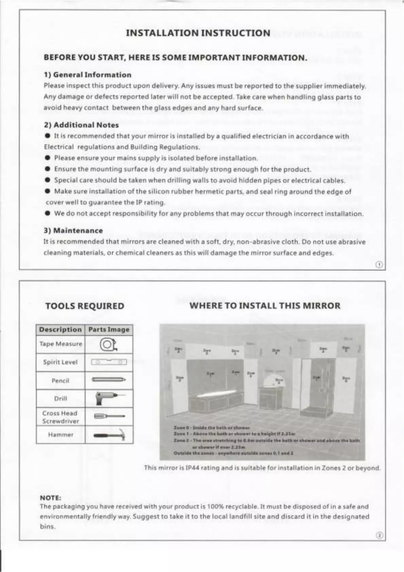Page n°1 - Manuel utilisateur Sanexo Moonlight
