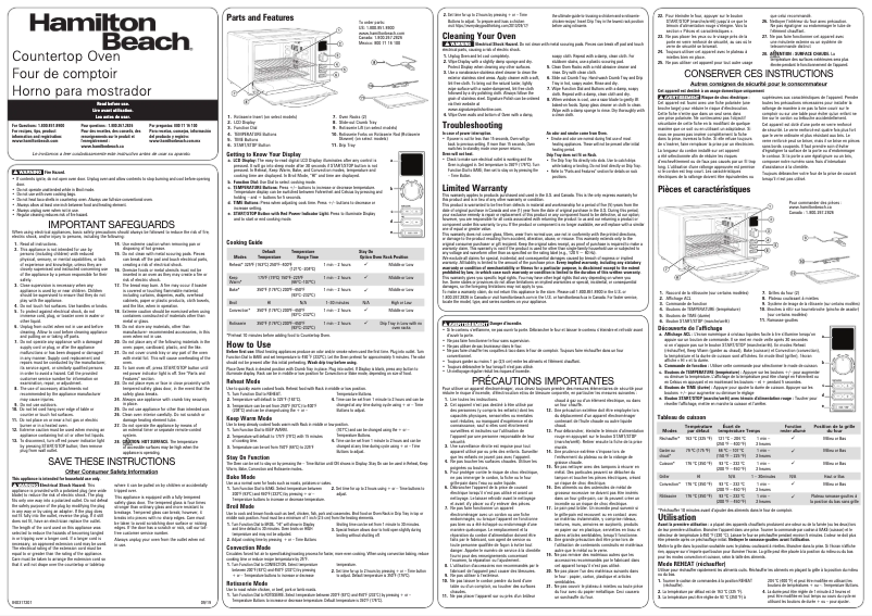 Image de la première page du manuel de l'appareil 31154