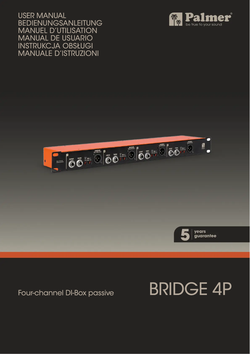 Image de la première page du manuel de l'appareil BRIDGE 4P