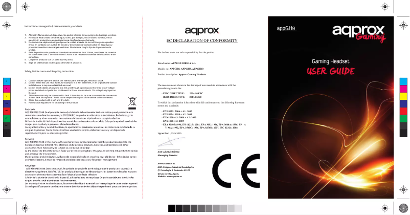 Image de la première page du manuel de l'appareil appGH9