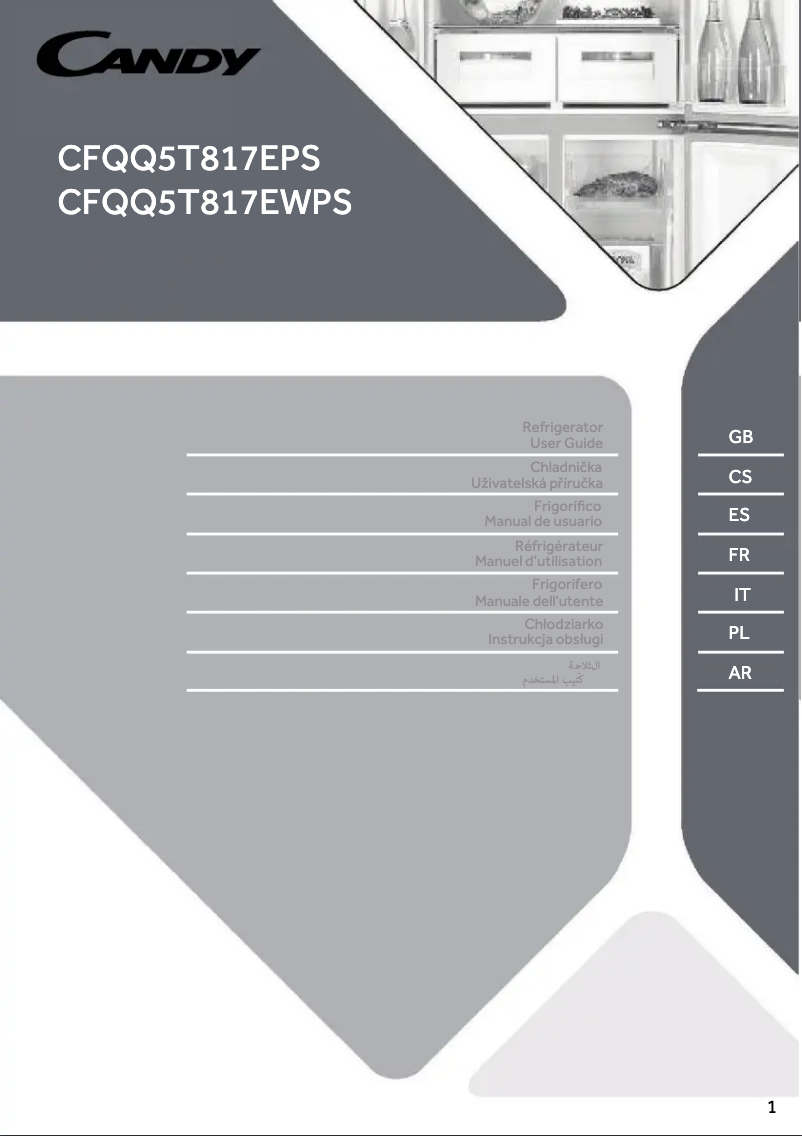 Image de la première page du manuel de l'appareil CFQQ5T817EWPS