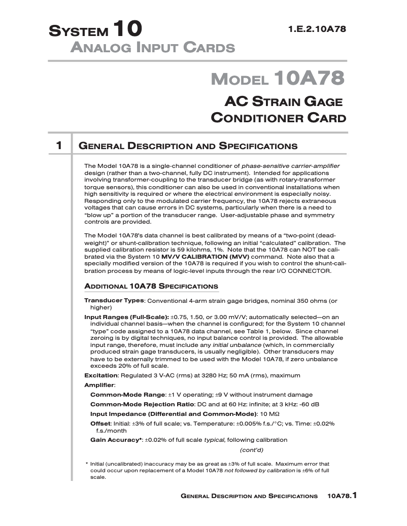 Page 1 de la notice Manuel utilisateur Daytronic 10A78