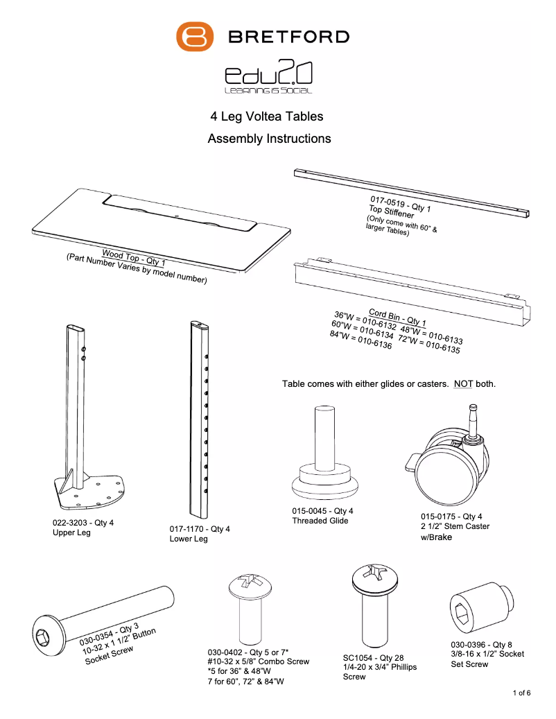 Page n°1 - Manuel utilisateur Bretford Explore EDUSV3084C
