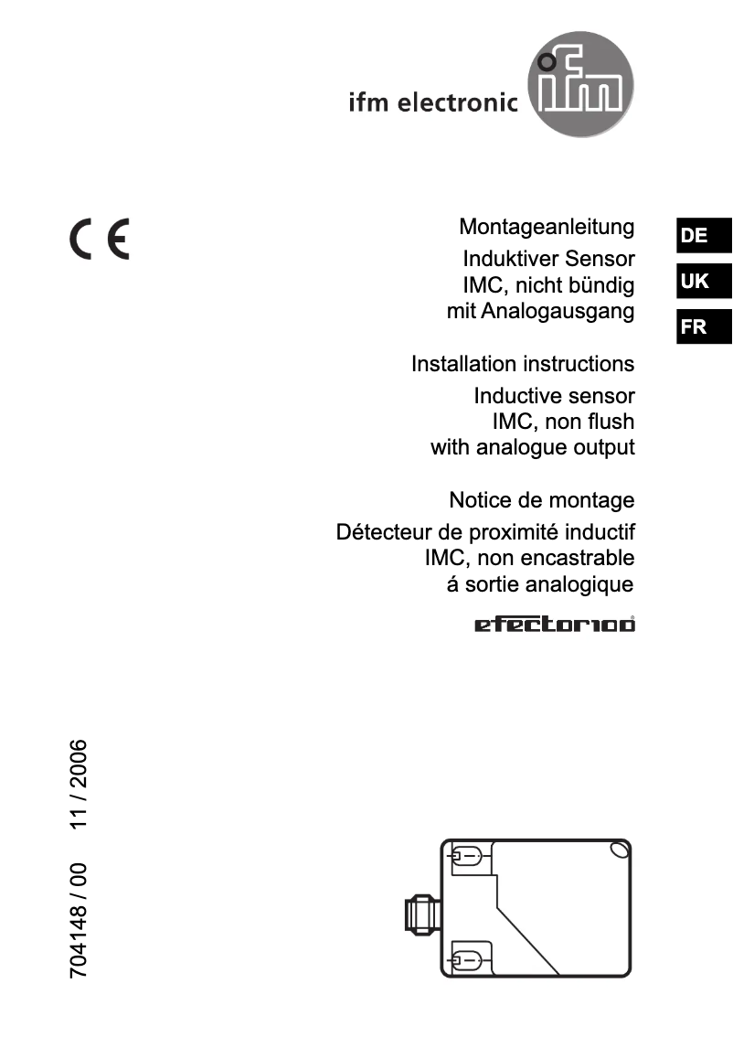 Page n°1 - Manuel utilisateur IFM IM5142
