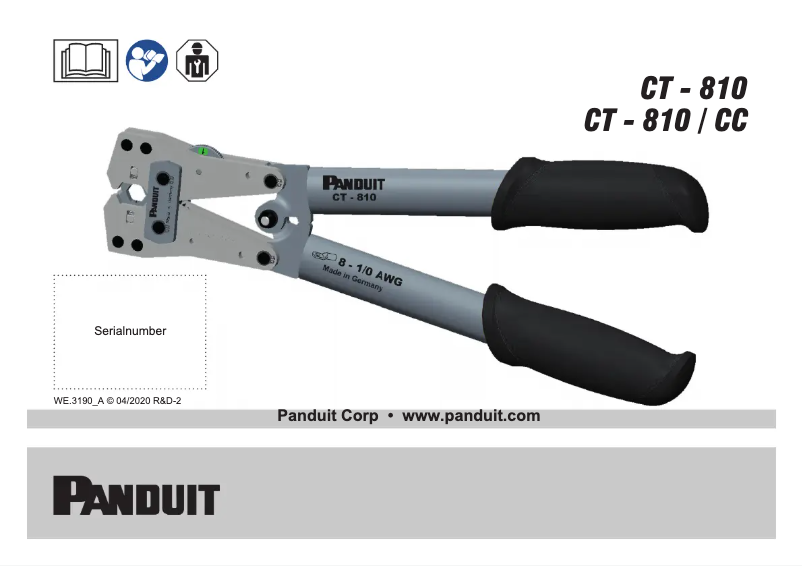 Image de la première page du manuel de l'appareil CT-810
