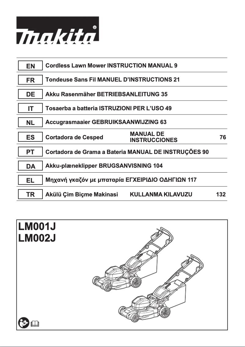 Page 1 de la notice Manuel utilisateur Makita LM002J