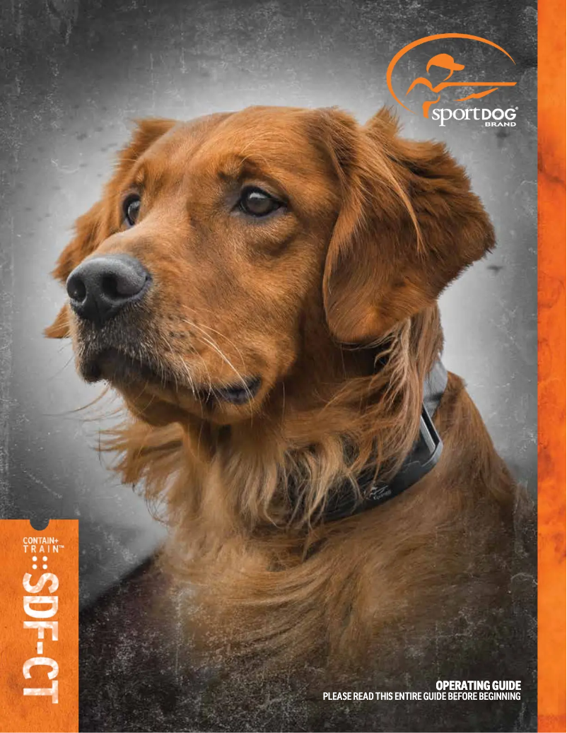 Page n°1 - Manuel utilisateur PetSafe SportDOG SDF-CT