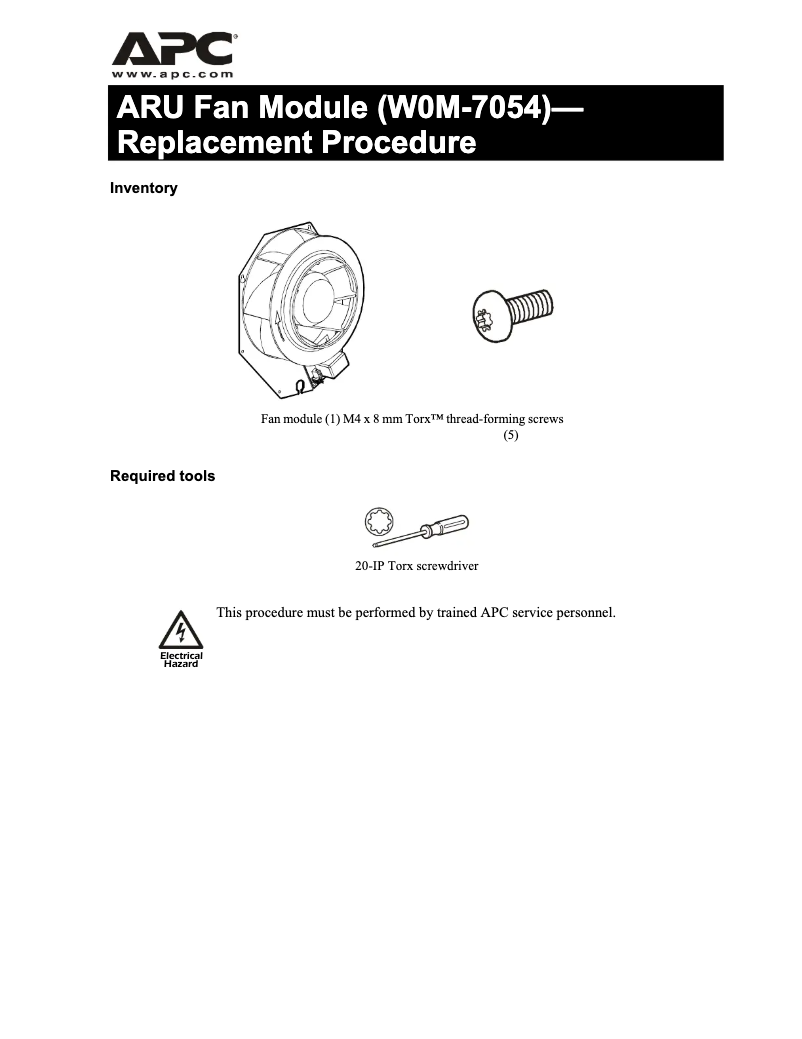 Image de la première page du manuel de l'appareil W0M-7054