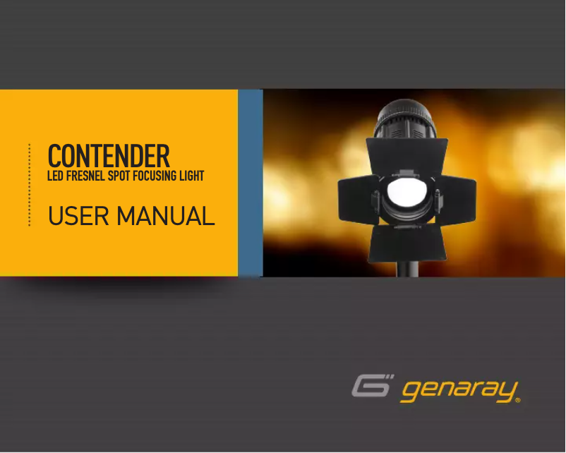 Página 1 del manual Manual de usuario Genaray CB Contender