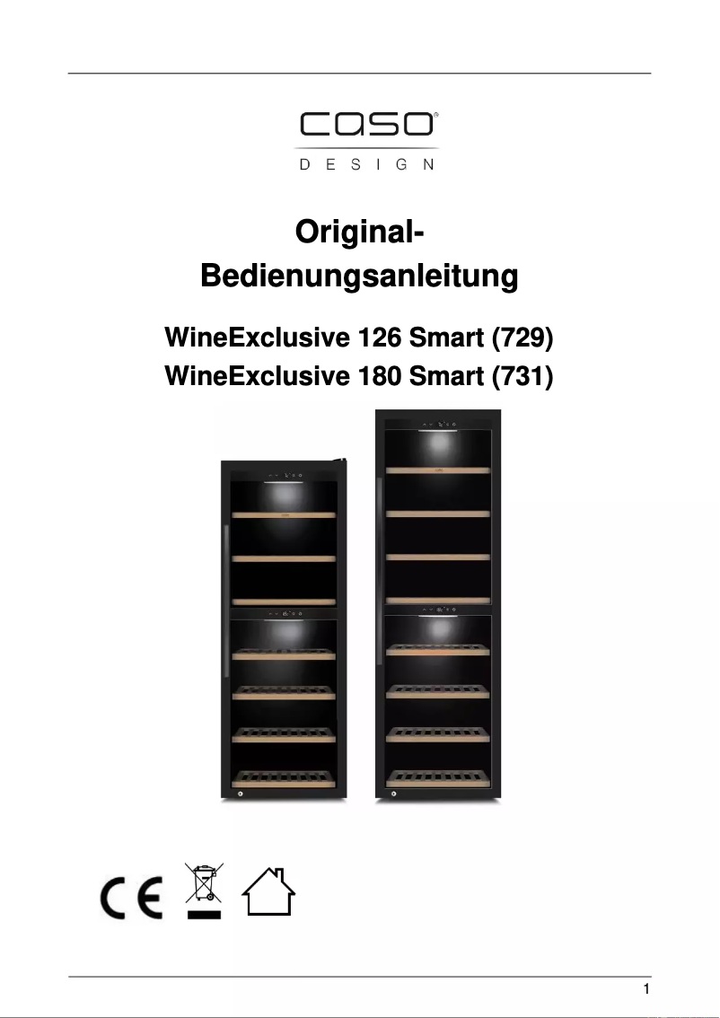 First page image of the manual for WineExclusive 126 Smart