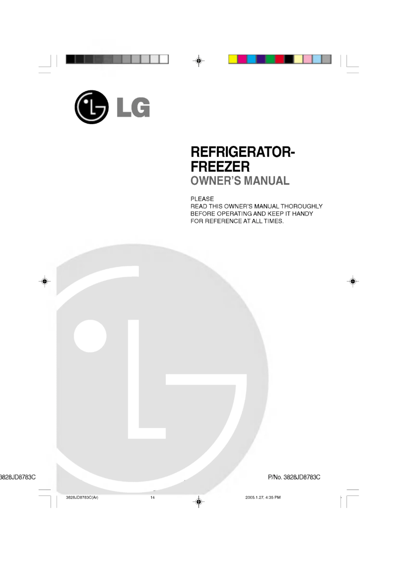 Image de la première page du manuel de l'appareil GR-R562JVQ