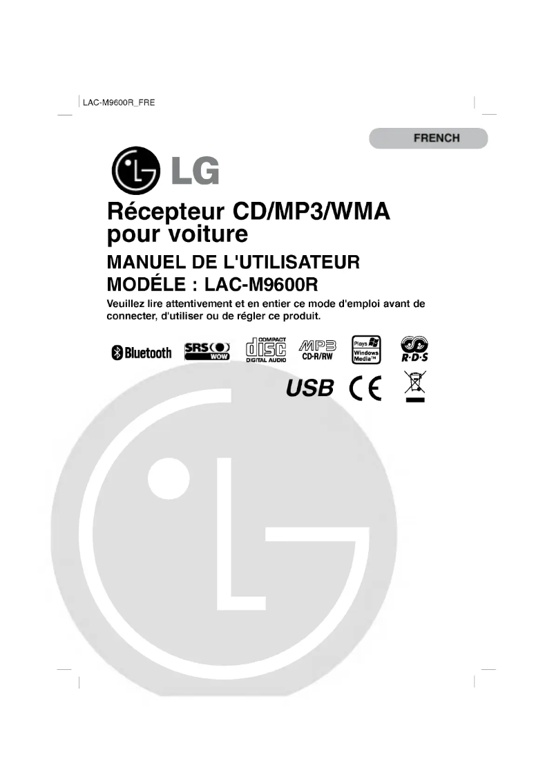 Página 1 del manual Manual de usuario LG LAC-M9600R