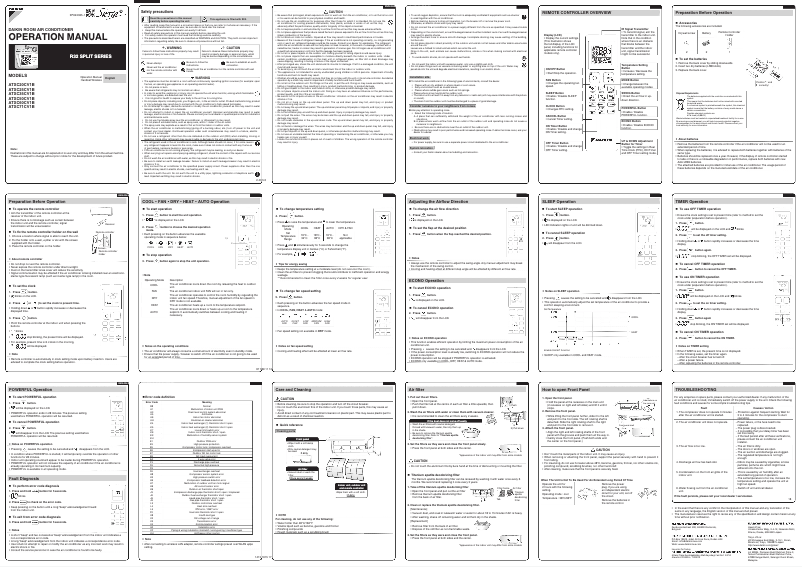 Imagen de la primera página del manual del dispositivo ATXC60CV1B