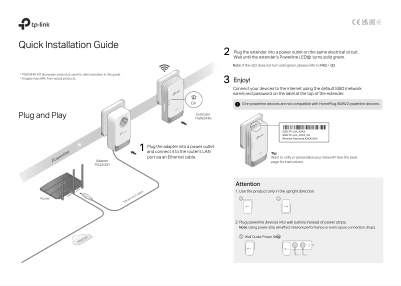 Page n°1 - Manuel utilisateur TP-Link PGW2440
