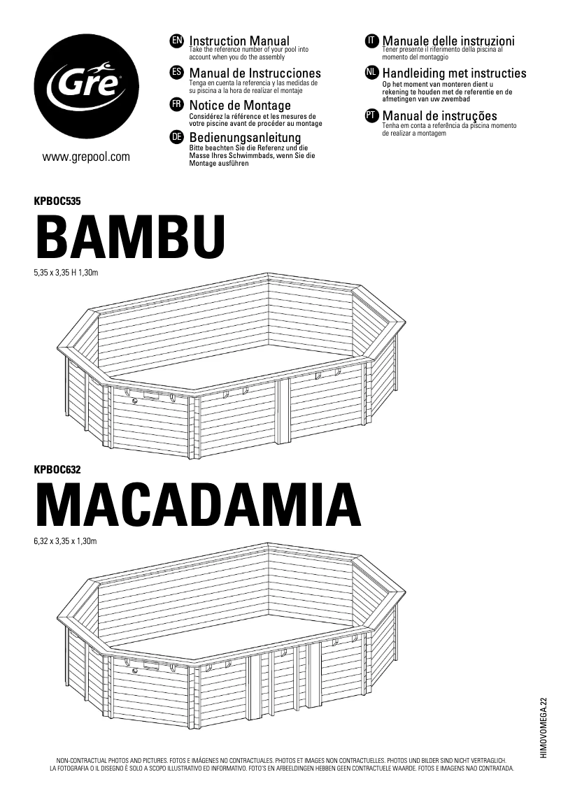 Página 1 del manual Manual de usuario Gre KPBOC535