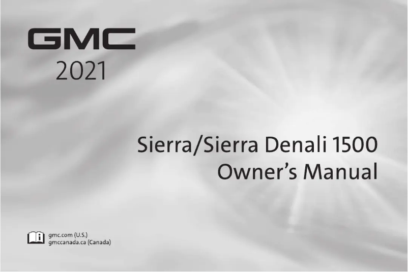 Page 1 de la notice Manuel utilisateur GMC Sierra 1500 (2021)