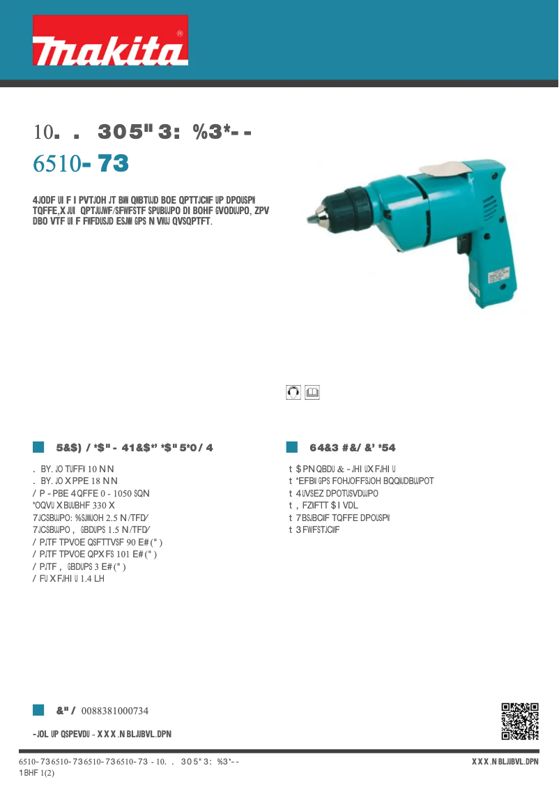 Image de la première page du manuel de l'appareil 6510LVR