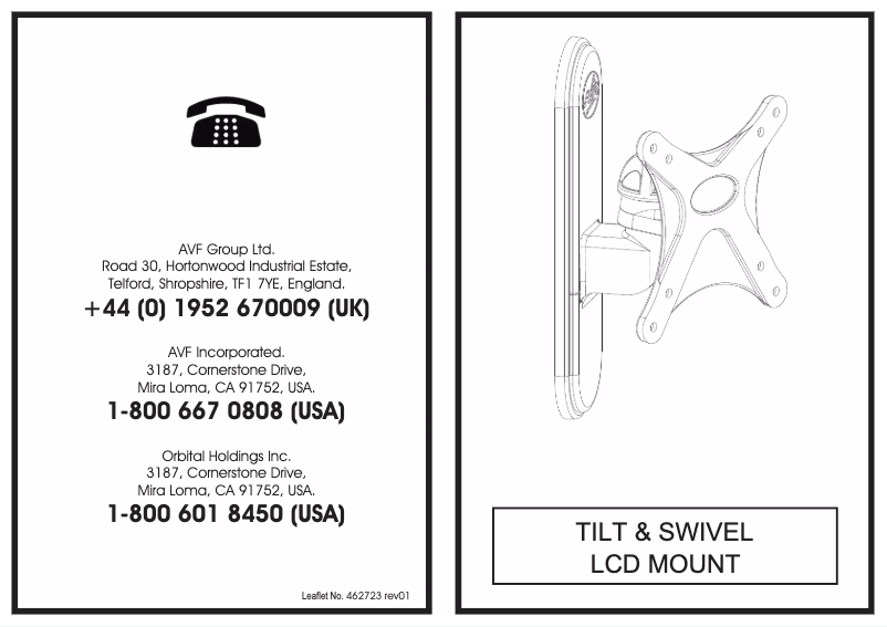 Page n°1 - Manuel utilisateur AVF EPL002PB