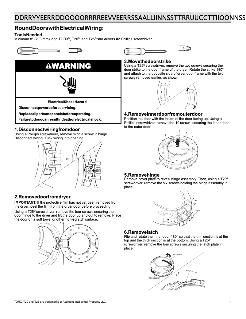 Página 1 del manual Instrucciones / montaje Whirlpool WED9620HC