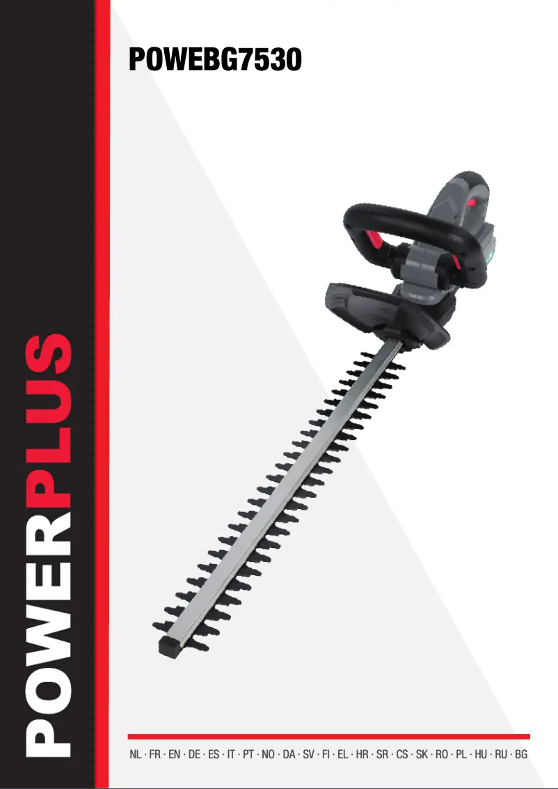 Page n°1 - Manuel utilisateur PowerPlus POWEBG7530
