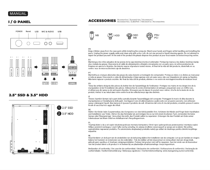 Page n°1 - Manuel utilisateur Mars Gaming MC-1000