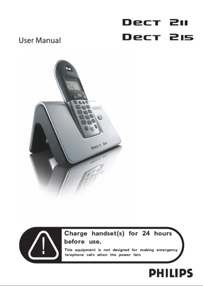 Imagen de la primera página del manual del dispositivo Dect 211