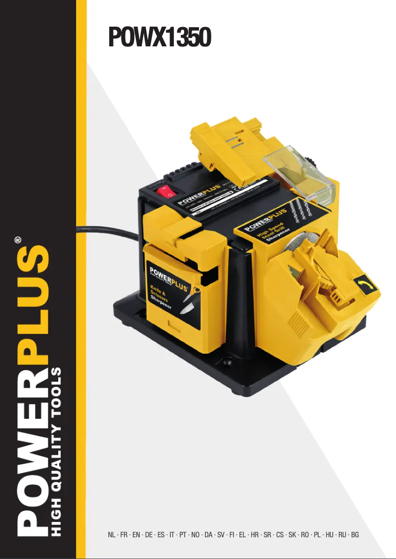 Page n°1 - Manuel utilisateur PowerPlus POWX1350
