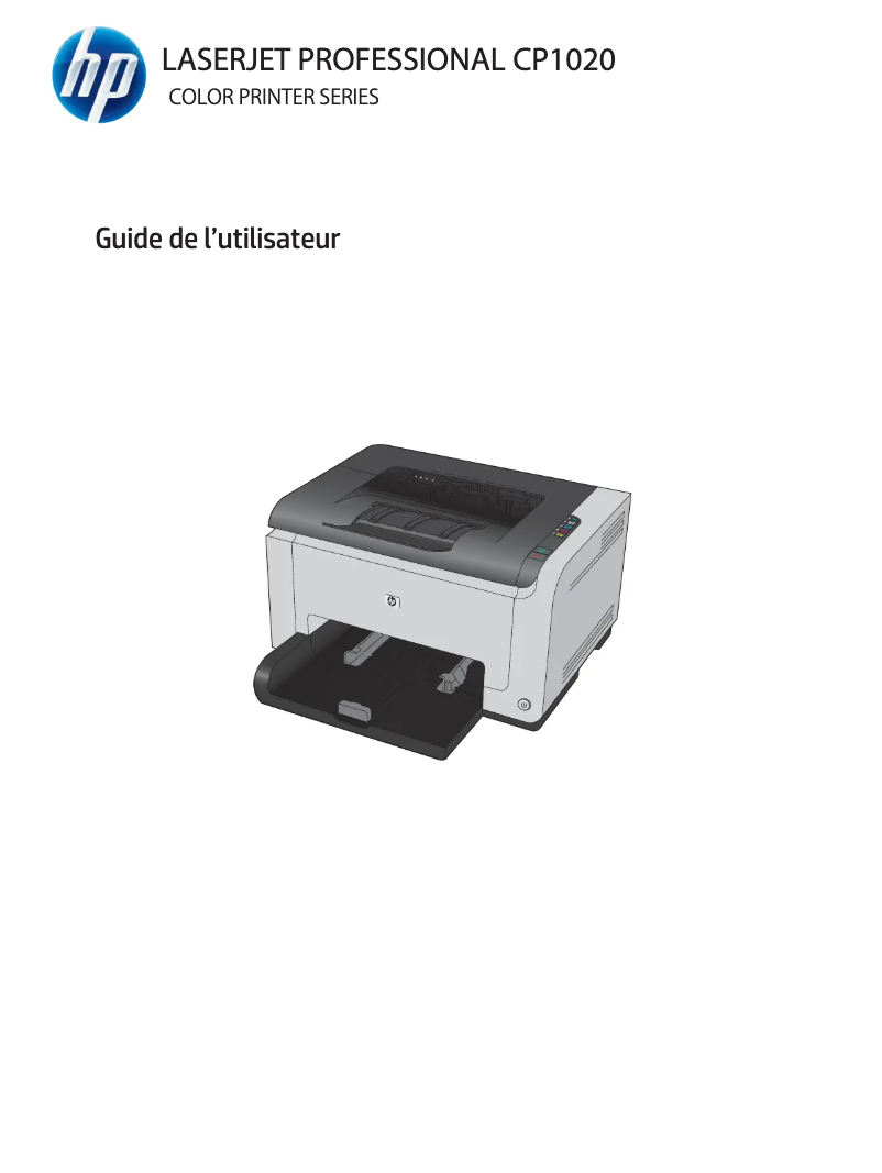 Page n°1 - Manuel utilisateur HP LaserJet Pro CP1020