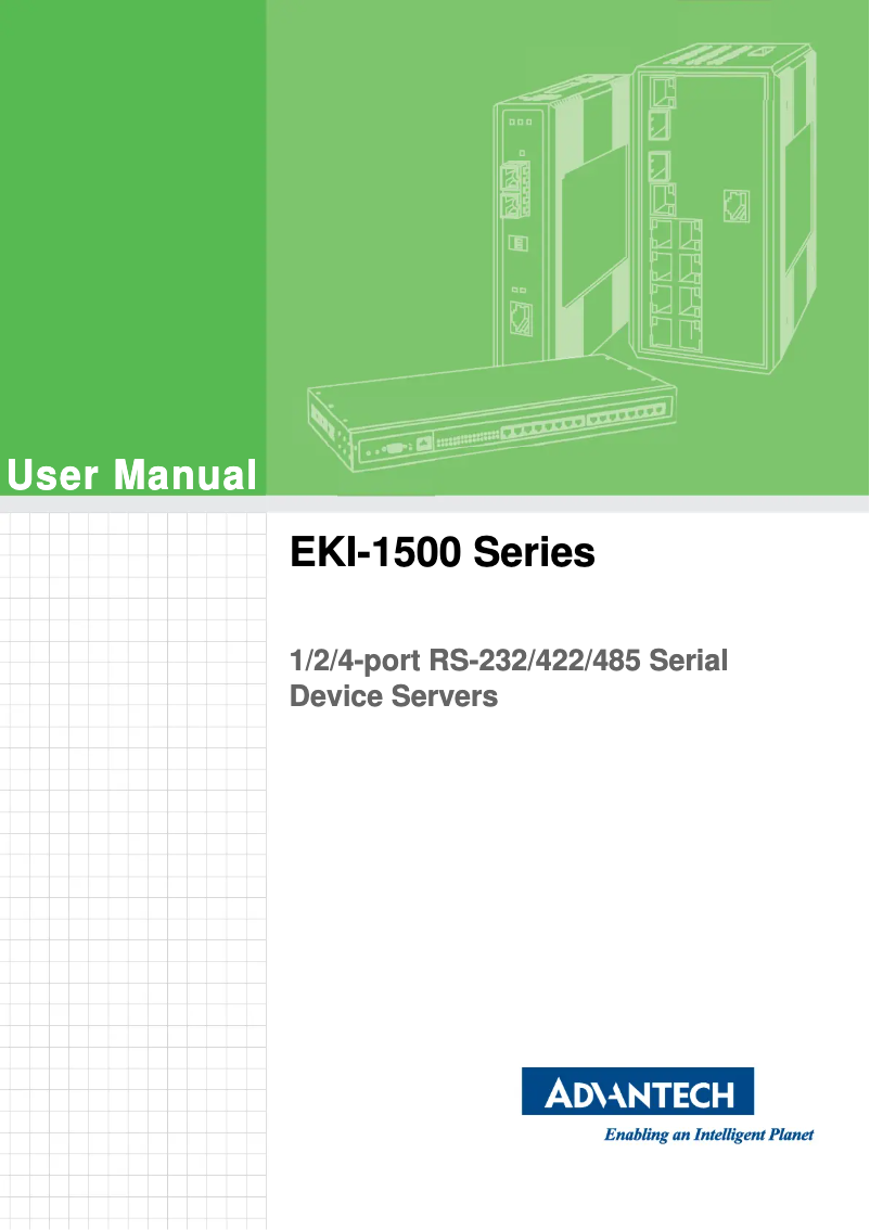 Page 1 de la notice Manuel utilisateur Advantech EKI-1521-CE