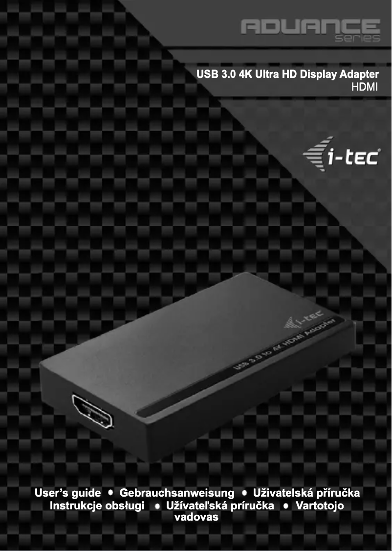 Página 1 del manual Manual de usuario i-TEC U3HDMI4K