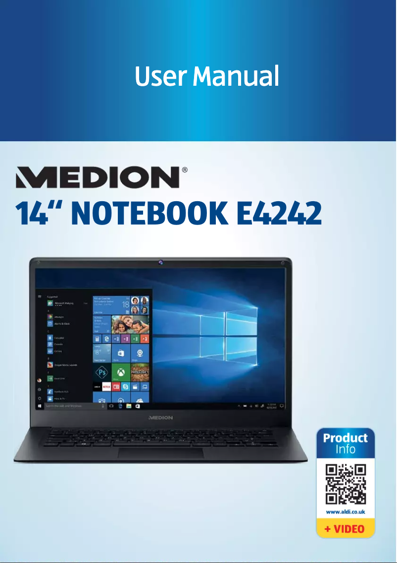 Image de la première page du manuel de l'appareil AKOYA E4242 (MD 62050)