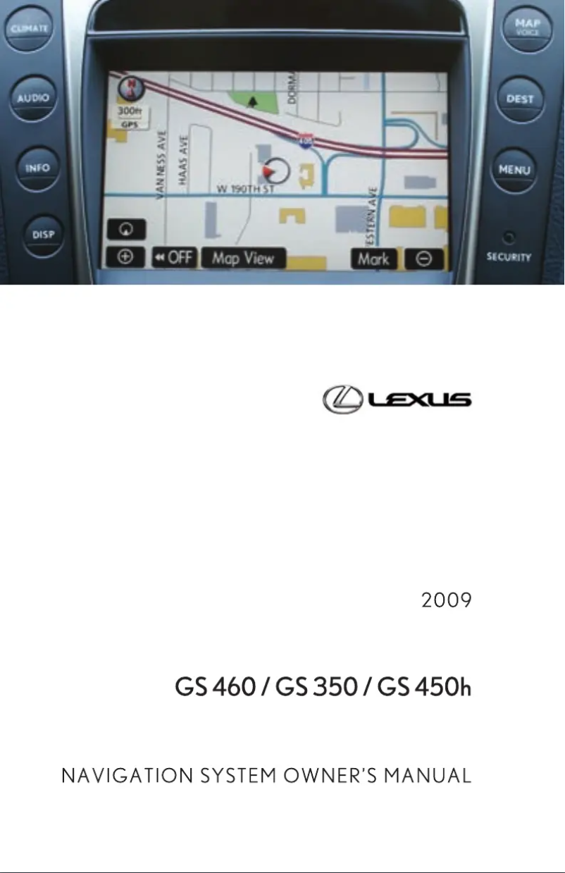 Page 1 de la notice Manuel utilisateur Lexus GS 460 (2009)