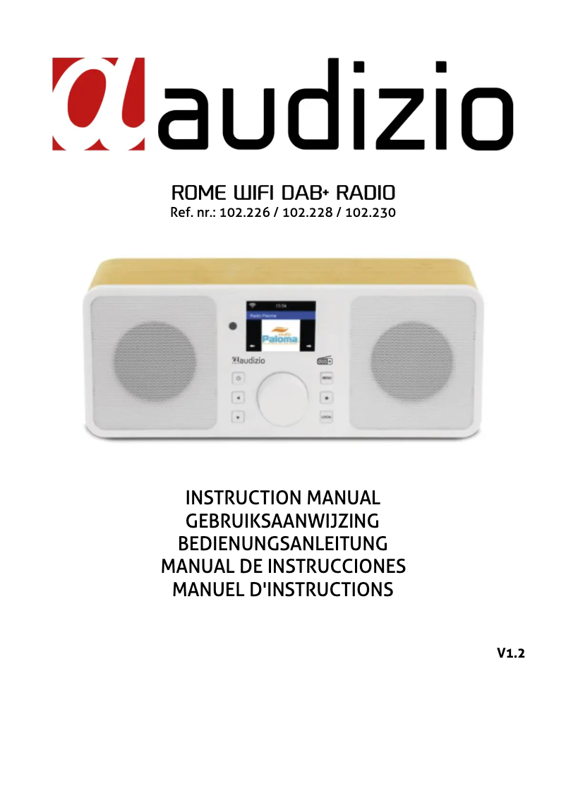 Page 1 de la notice Manuel utilisateur Audizio Monza