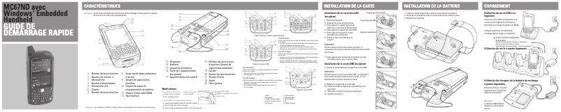 Page 1 de la notice Guide de démarrage rapide Zebra MC67