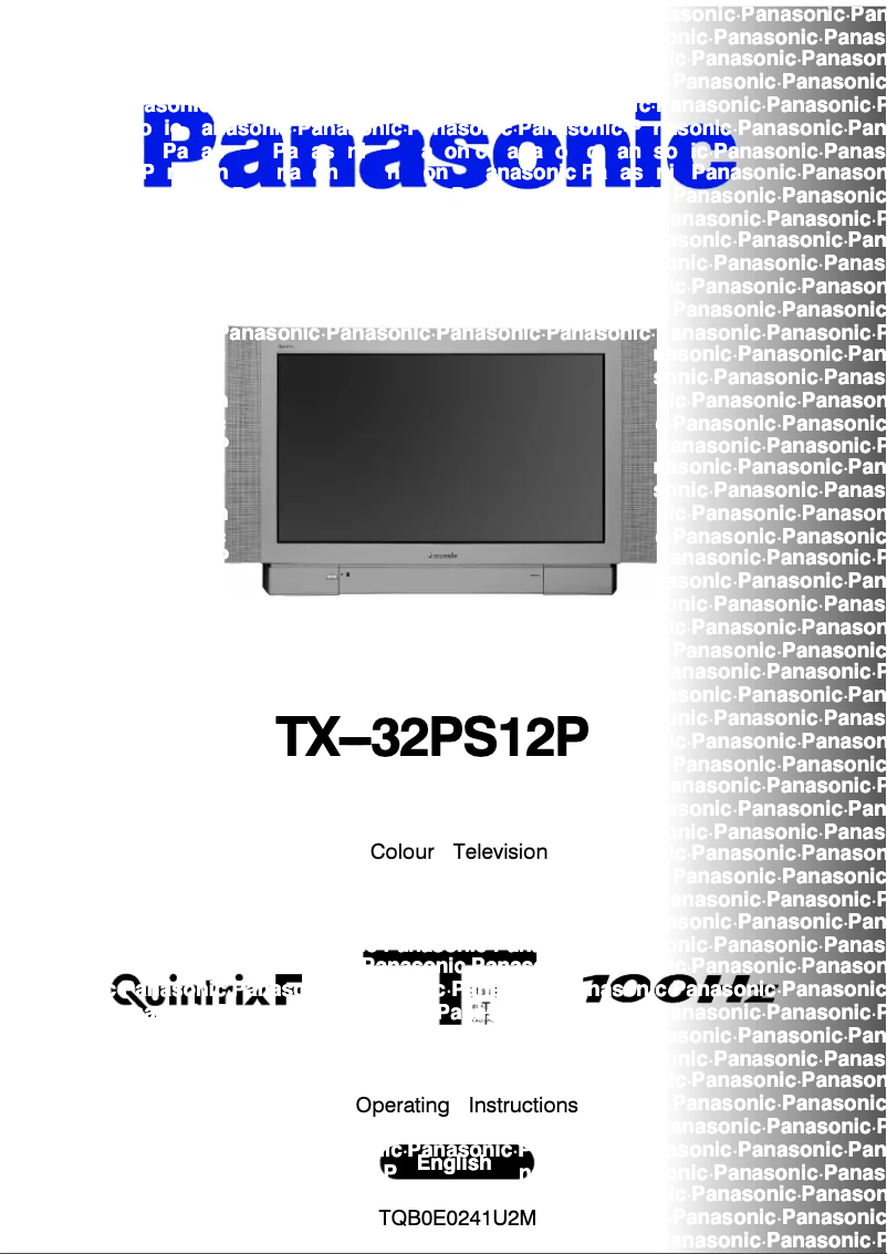 Página 1 del manual Manual de usuario Panasonic TX-32PS12P