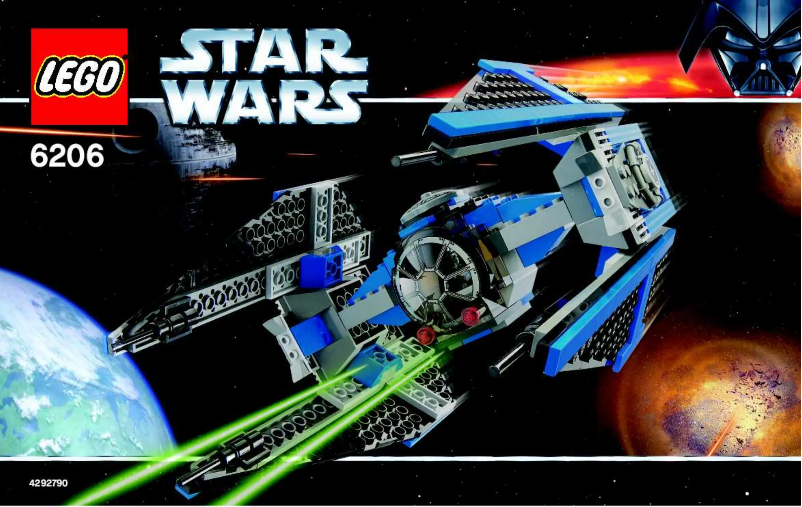 Page 1 de la notice Manuel utilisateur Lego Star Wars 6206