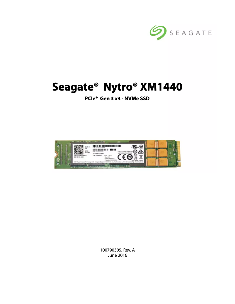 Image de la première page du manuel de l'appareil Nytro XM1440