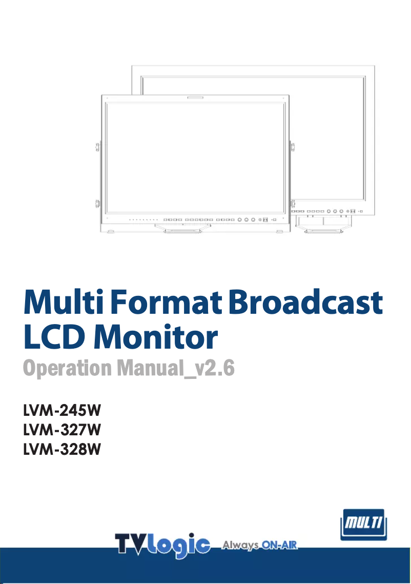 Page n°1 - Manuel utilisateur TVLogic LVM-328W