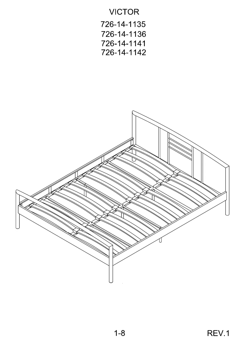 Page 1 de la notice Manuel utilisateur JYSK Victor (138x190)