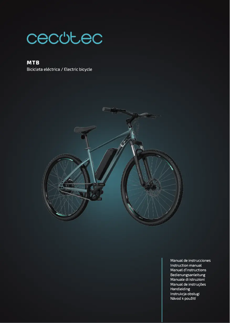 Page 1 de la notice Manuel utilisateur Cecotec MTB