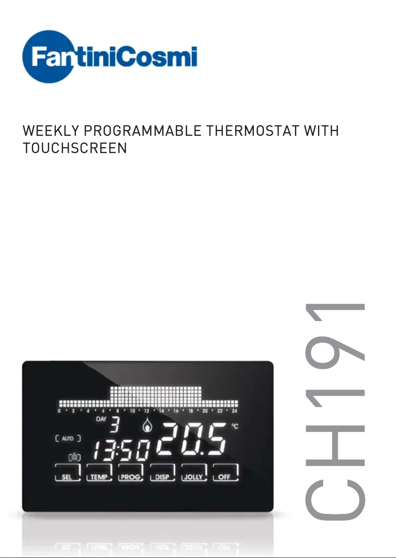 Page 1 de la notice Manuel utilisateur Fantini Cosmi Intellitouch CH191
