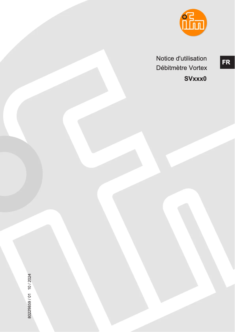 Página 1 del manual Manual de usuario IFM SV7610