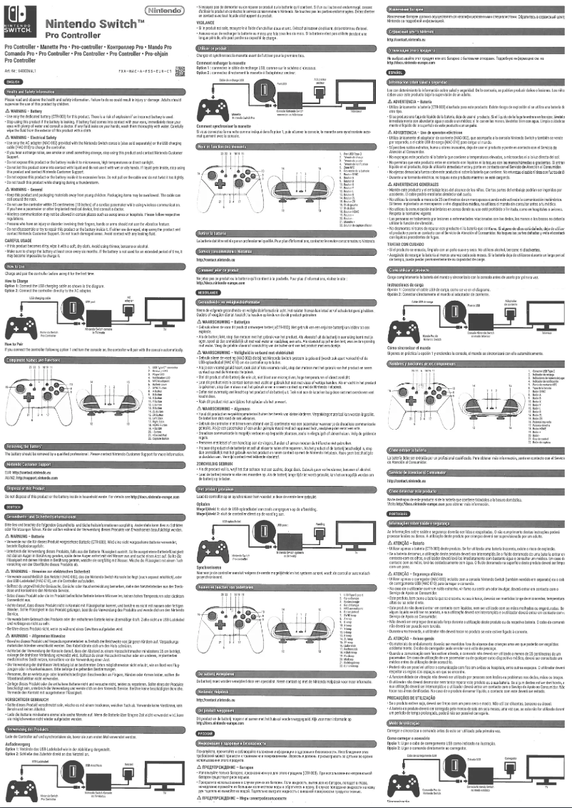 Image de la première page du manuel de l'appareil Switch Pro